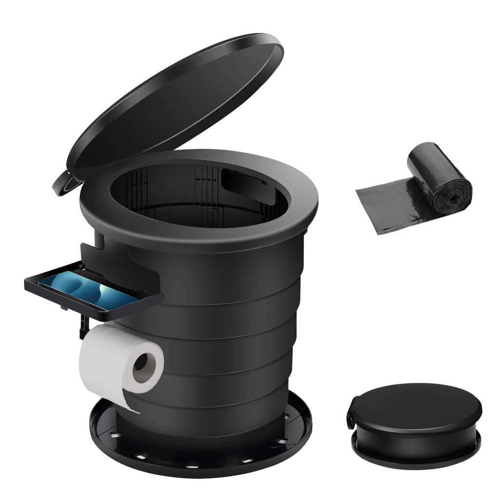 Triptips 2025 Upgrade Retractable Portable Toilet Foldable Height Adjustable Travel Toilet For Car Camping Toilet Porta Potty Fo