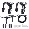WEEROCK Bike Calip Brake Set, Front and Rear C Brake Set, Rim Brake Set with Aluminium Alloy Brake levers, Bike Cables for Kids 