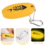 Qkurt 2 Pack Floating Keychain, Glow In The Dark Foam Floating Key Chain Lightweight Key Float Water Sport Accessories For Surfi