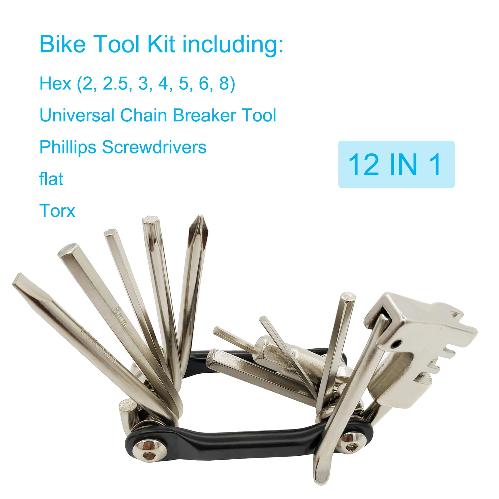 Bike Multitool, Bike Tool, Bike Tool Kit, Bike Chain Tool, Bike Repair Kit, Motorcycle Accessories, Multi Tool, Bike Tire Repair