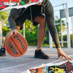 AND1 Fantom Rubber Basketball: Official Regulation Size 7 (29.5 inches) - Deep Channel Construction Streetball, Made for Indoor