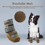 Jzxoiva Dog Shoes For Small Dogs Boots, Breathable Dog Booties For Hardwood Floors, Outdoor Paw Protector With Reflective Strips