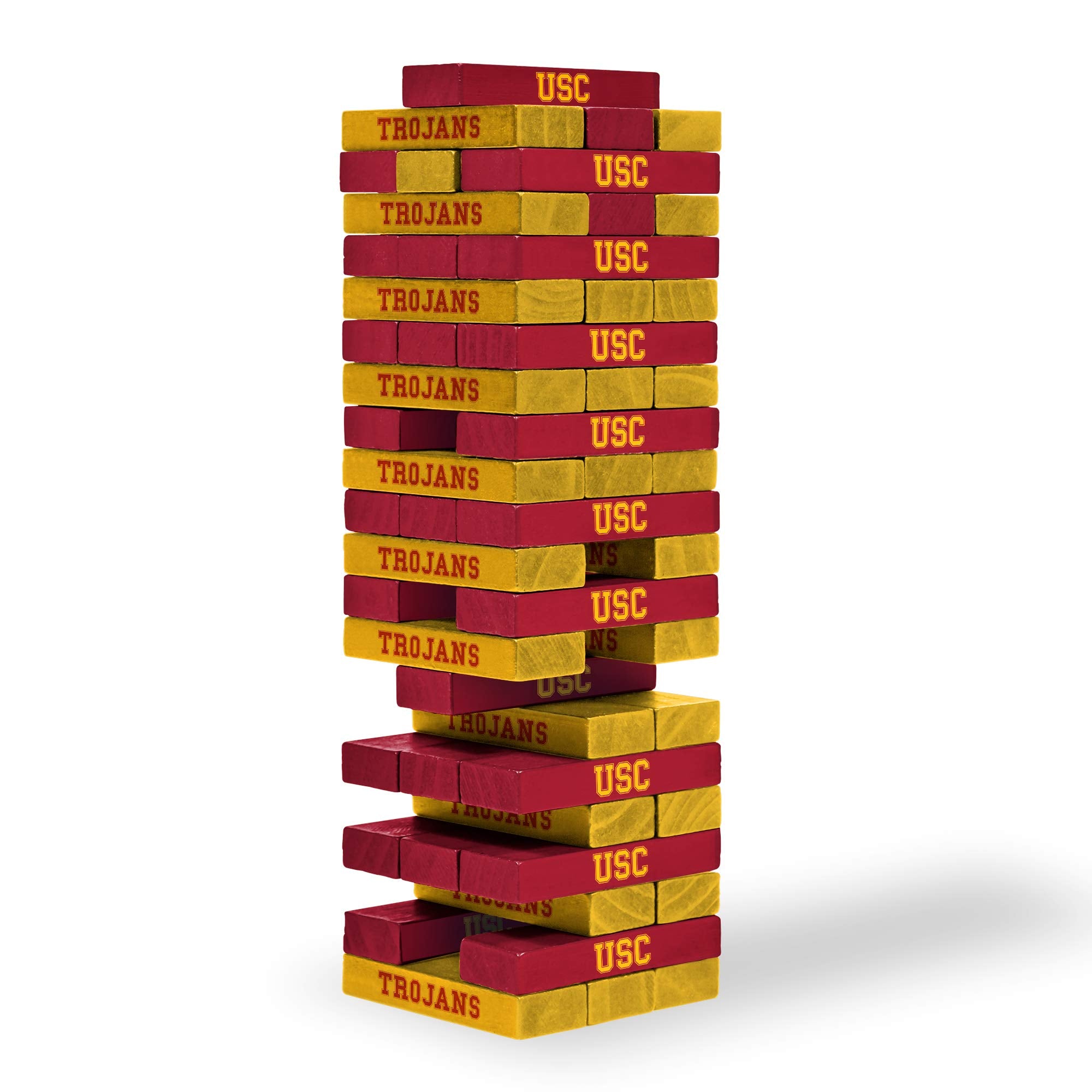 Wild Sports NCAA USC Trojans Table Top Stackers 3 x 1 x .5, Team Color