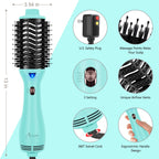 Hot Air Brush, Aima Beauty Professional One Step Hair Dryer  Volumizer 4 In 1 Upgrade Anti-Scald Negative Ionic Technology For A