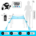 Sun Ninja Baby Pop-Up Beach Tent, Upf50+ Beach Shade Canopy, Sun Shelter With Carry Bag, Ground Pegs And Stability Poles, Outdoo