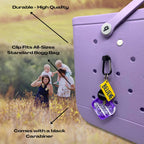Boglets - Carabiner Keys Holder Charm Accessory Compatible With Rubber Tote Bags - Secure & Organize Your Keys Or Other Valuable