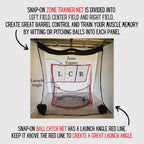 Hitzem: Baseball Net & Softball Net - Hitting/Pitching Net - Practice Batting Net Attaches And Hangs On Garage Door - Hitting Ne