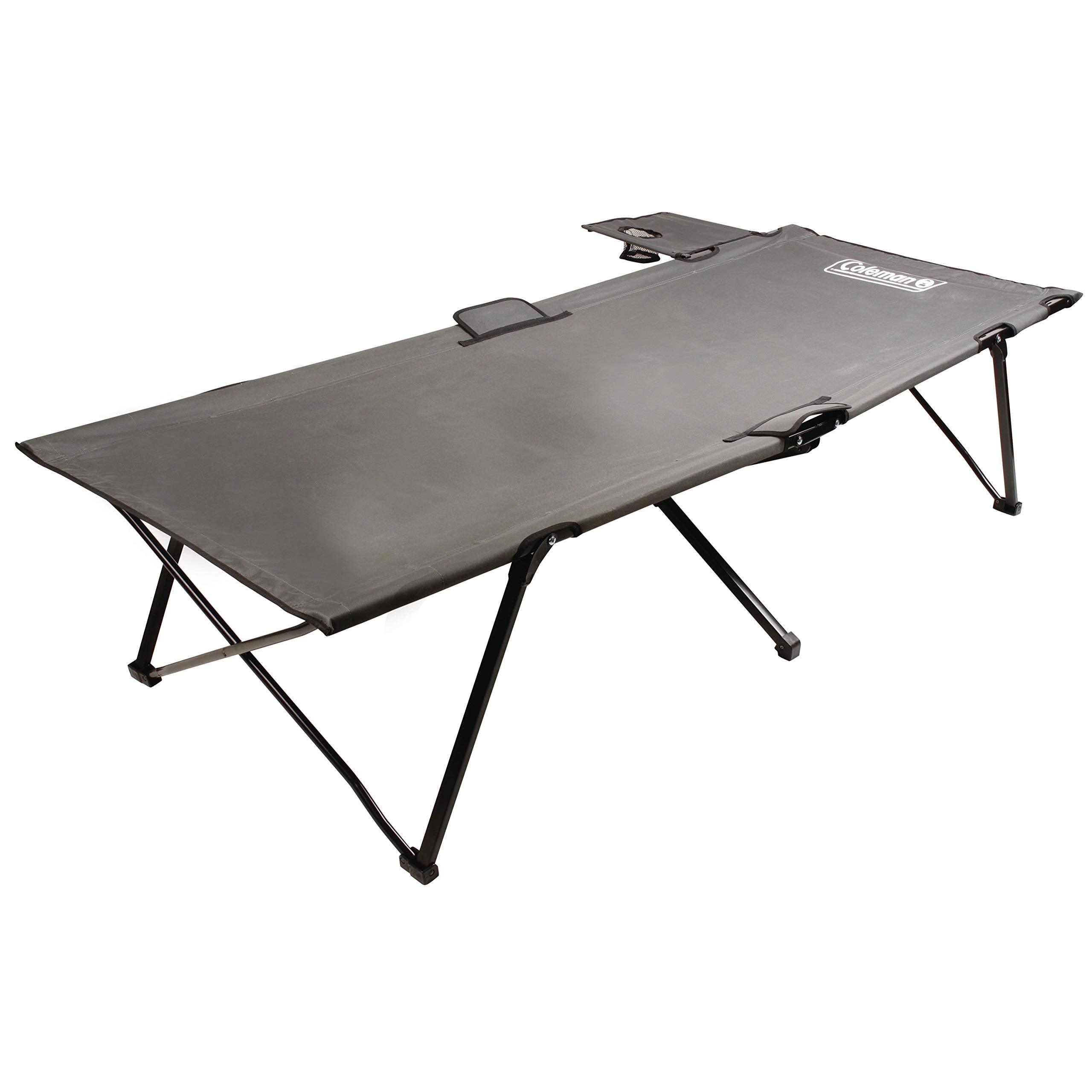 Coleman Pack-Away Camping Cot With Removable Side Table, Extra Wide Cot Fits Adults Up To 6Ft 6In Or 300Lbs, Carry Bag Included