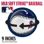 Franklin Sports Atlanta Braves Mlb Team Baseball - Mlb Team Logo Soft Baseballs - Toy Baseball For Kids - Great Decoration For D