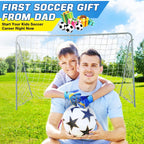 Jalunth Kids Youth Soccer Goalkeeper Goalie Gloves Boys Girls Goal Keeper Field Player Glove Ages 9-10 Years Old Green White Ant