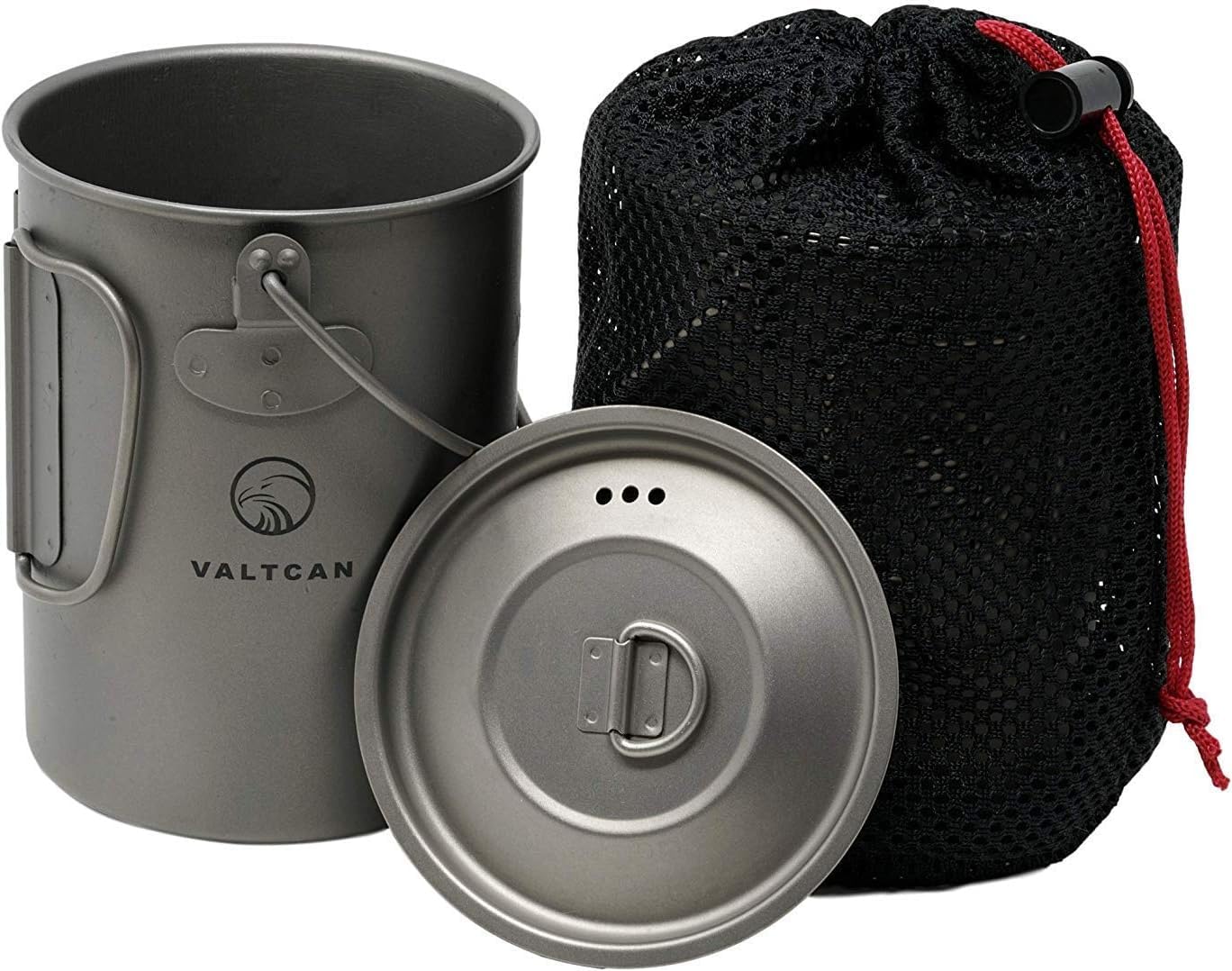 Valtcan 900Ml Titanium Pot Backpacking Mug 30Oz 0.95Qt