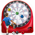 GIRAFFE Giant Inflatable Dartboard Yard Game Set, Big Blow Up Kick Giant Dart Board with Air Pump, Target Game, 6 Jumbo Lawn Gam