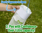 Peebol By Shewee - The Pocket-Sized Toilet - Rapidly Turns 1L Of Urine Into An Odourless, Compostable & Solid Gel. Uk Made, Disp