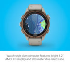 Garmin Descent Mk3I, Dive Computer And Multisport Gps Smartwatch, Air Integration, French Gray