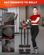 Gikpal Ab Workout Equipment - Ab Machine Abdominal Exercise Equipment For Home Gym, Foldable Ab Crunch Waist Trainer For Stomach