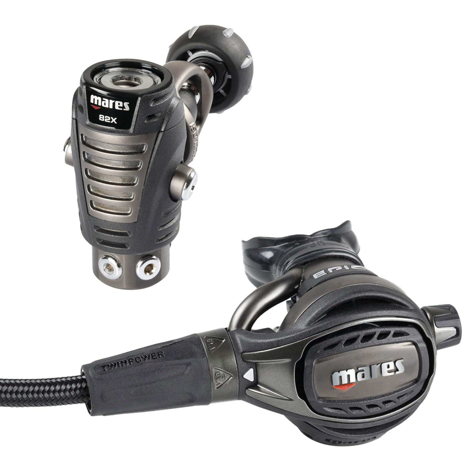 Mares Epic ADJ 82X Scuba Diving Regulator Set - First & Second Stage, INT