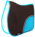 Challenger Horse Quilted English Saddle Pad Trail Pleasure Riding Brown Turquoise 72F07