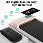 Deerrun Walking Pad, 2025 Smart Under Desk Treadmill, Treadmills For Home/Office, 2 In 1 Walk Pad Treadmill With Led Dispaly & R