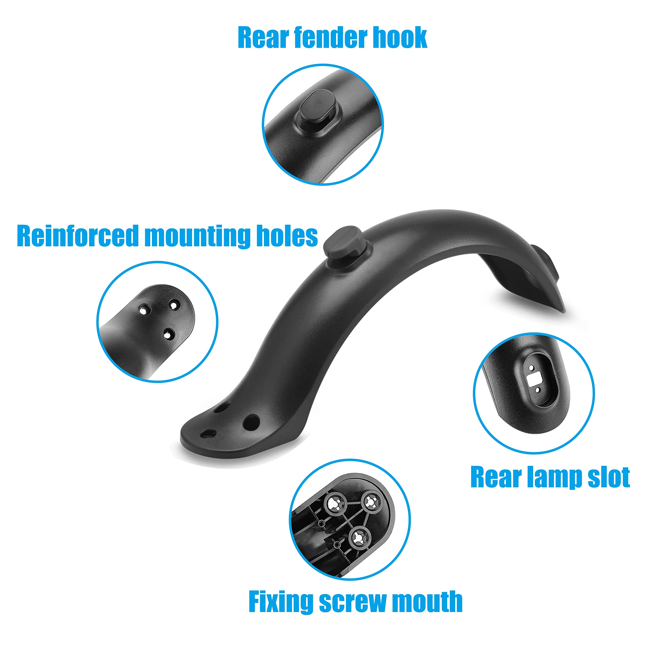 Yungeln Rear Mudguard Scooter Fender Bracket Scooter Replacement Accessory Support Mudguard Bracket Fender Compatible With Scoot