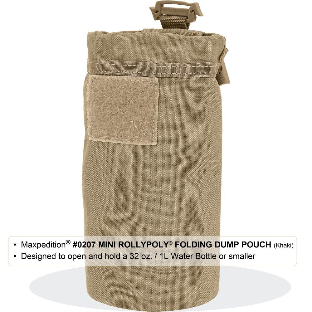 Maxpedition Mini Rollypoly Folding Dump Pouch (Khaki)