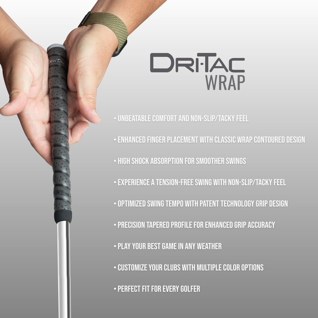 Winn Dri-Tac Wrap Oversize (+1/8 Inch) 13 Piece Golf Grip Bundle (
