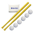 Wiffle Ball 6 Baseballs Official Size 6 Pack, And Wiffle Ball 32 Bats 2 Pack Bundle Set, Nois Tissue Pack Included
