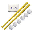 Wiffle Ball 6 Baseballs Official Size 6 Pack, And Wiffle Ball 32 Bats 2 Pack Bundle Set, Nois Tissue Pack Included