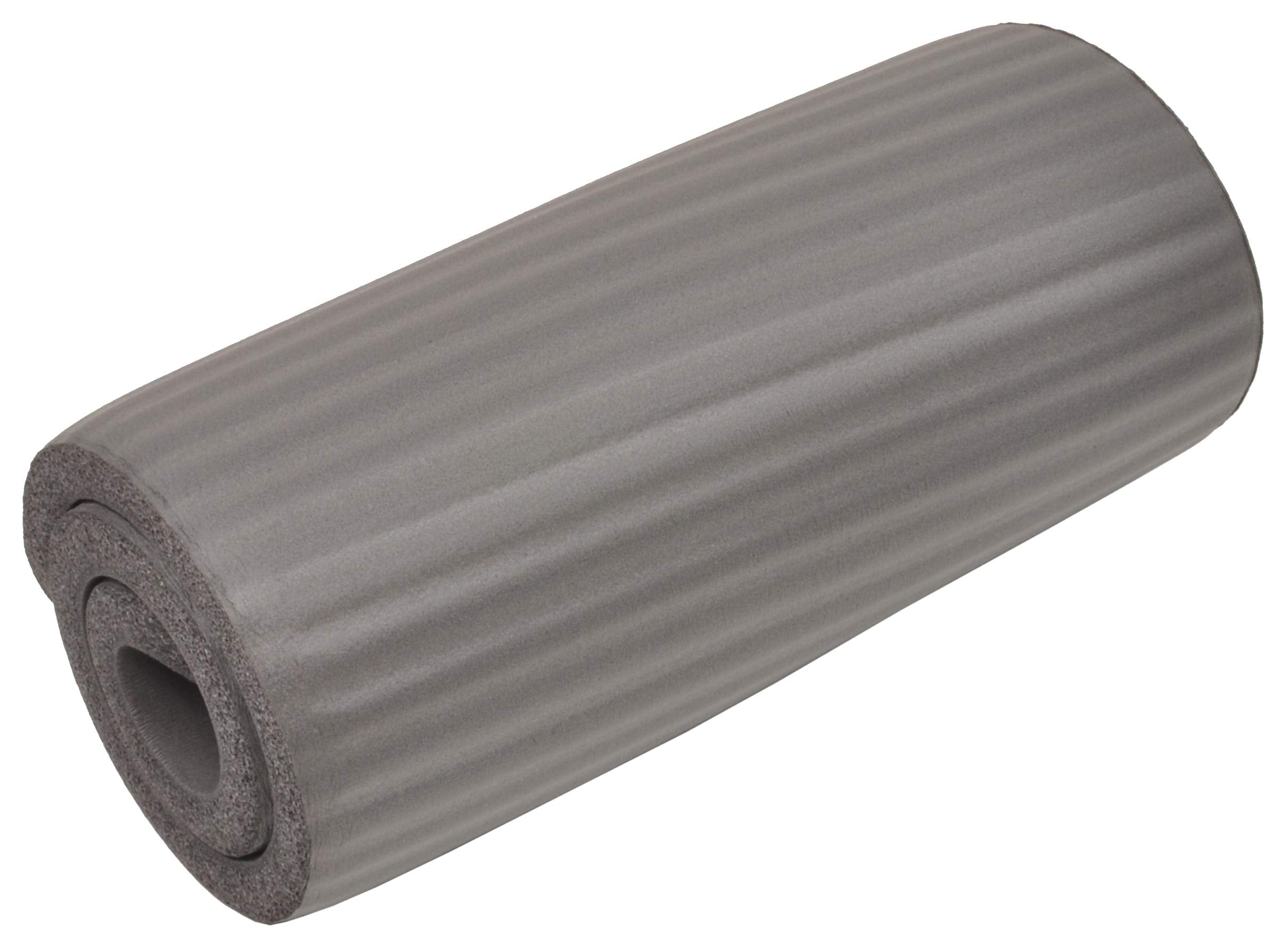 Balancefrom All Purpose 1/2-Inch Extra Thick High Density Anti-Tear Exercise Yoga Mat And Knee Pad With Carrying Strap, Gray