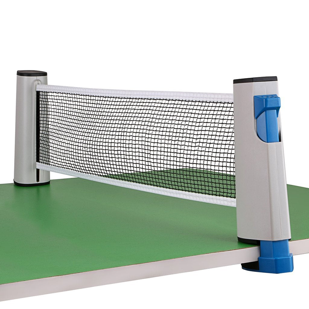 Hipiwe Retractable Table Tennis Net Replacement, Ping Pong Net And Post, 6 Feet(1.8M, Fits Tables Up To 2.0 Inch (5.0 Cm) (White
