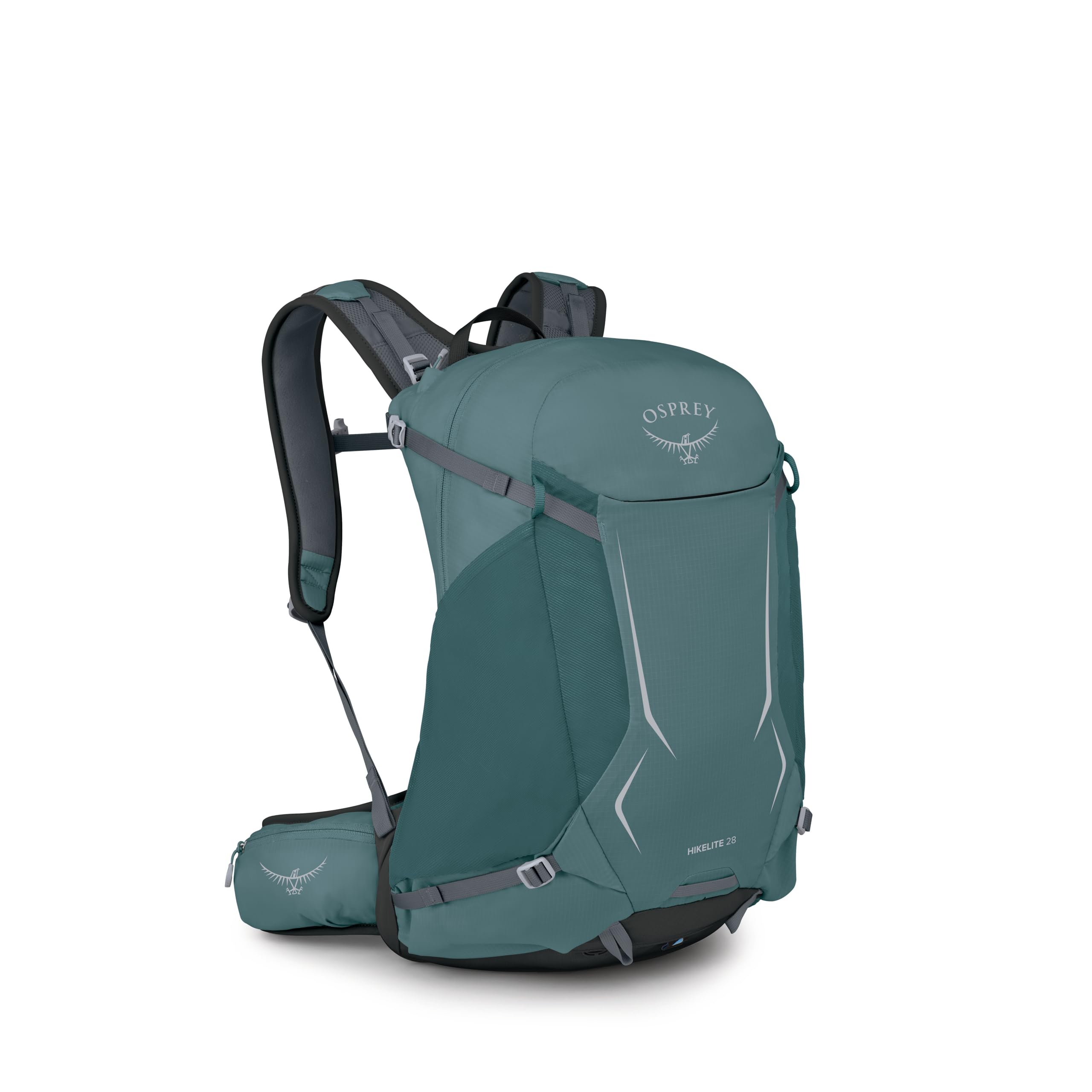 Osprey Hikelite 28L Durable Hiking Backpack - Travel Daypack with Rain Cover for Men and Women, Cascade Blue