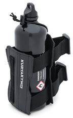 Kuryakyn 6612 The Clinger Bottle Holder: Universal Fit To Tube Or Molle Up To 3-1/2'' Bottle Diameter, Non-Slip Texture, Black