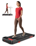 Sparnod Fitness Sth3001 Walking Pad For Home Use, 2.5 Hp Motor 16 Km/H Speed, Manual Incline 2 Levels, Led Display For Time, D