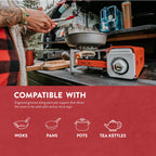 Gasone Gs-8300 - Camp Stove Compact Butane Stove With Carrying Case - Foldable Portable Stove