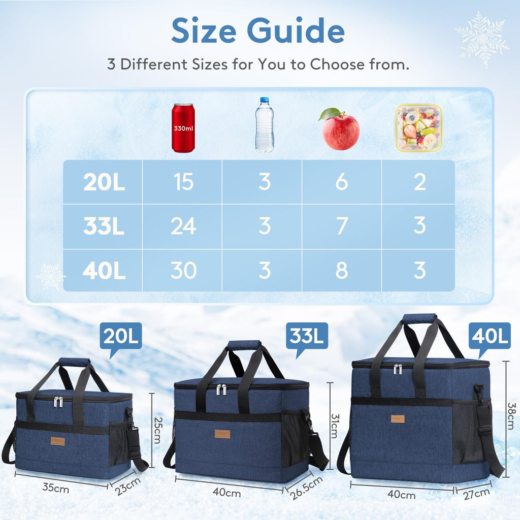 Lifewit Cooler Bag 60 Cans Collapsible And Insulated Large Lunch Bag Leakproof Soft Cooler Portable For Camping/Bbq/Family Outdo