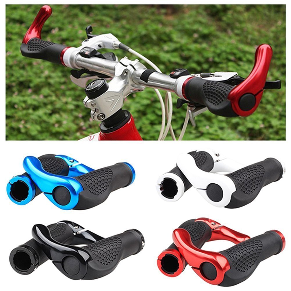 Wiroj Bluesunshine The Comfiest Ergonomic Bicycle Handlebar Rubber Grips With Anti-Slip Contoured Design And Aluminum Alloy Inne