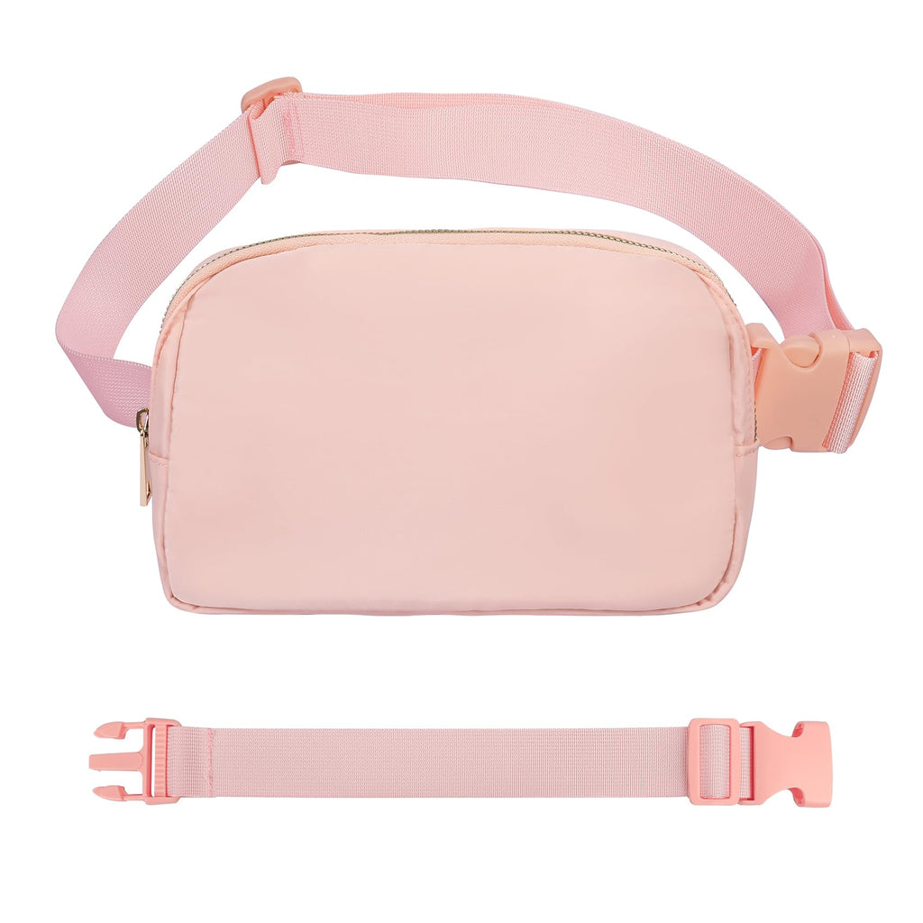 Vorolo Fanny Pack Christmas Gift For Women And Men Crossbody Bag Belt Bag Bum Bag With Adjustable Strap For Sportslight Pink
