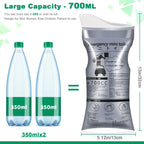 Oumee 12 Pack Disposable Urine Bags, 700Ml Travel Pee Bags Unisex Urinal Bag Vomit Bag For Travel Traffic Jam Emergency Portable