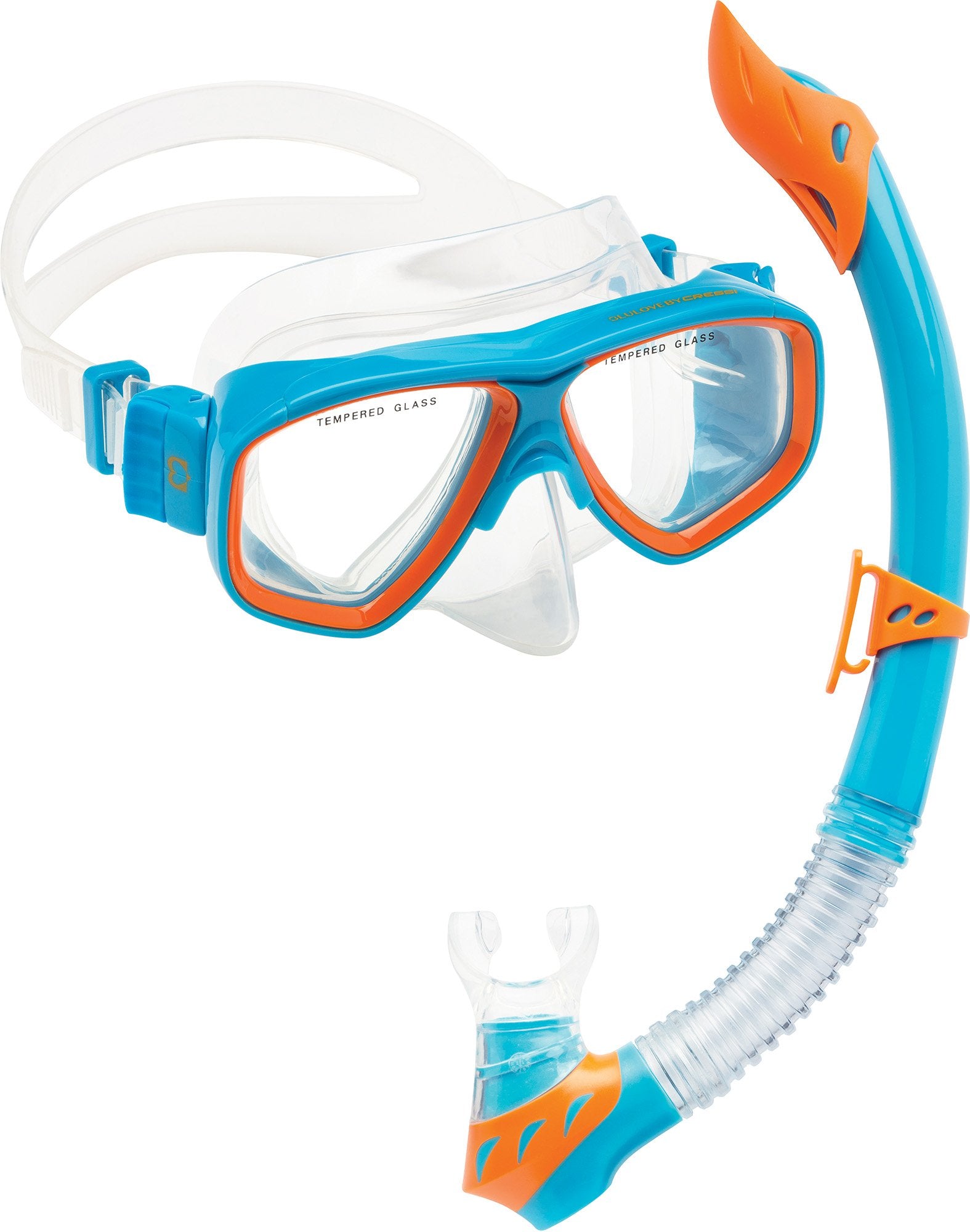 Cressi Rocks Kids Set, Blueorange, Lxl