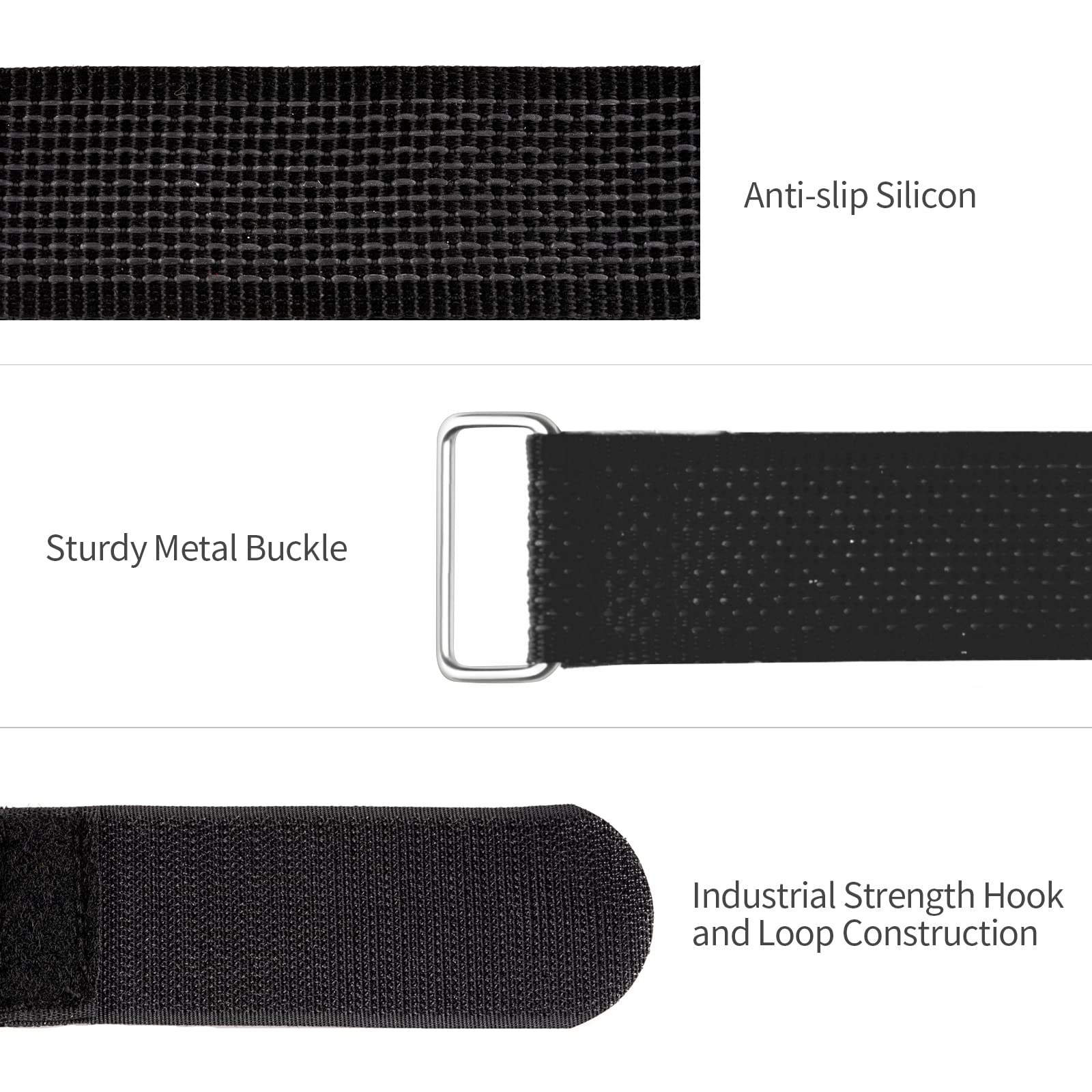Bike Rack Straps, 4-Pack Trilancer Adjustable Bike Wheel Stabilizer Strap With Hook And Loop For Car And Wall Mount, For Transpo