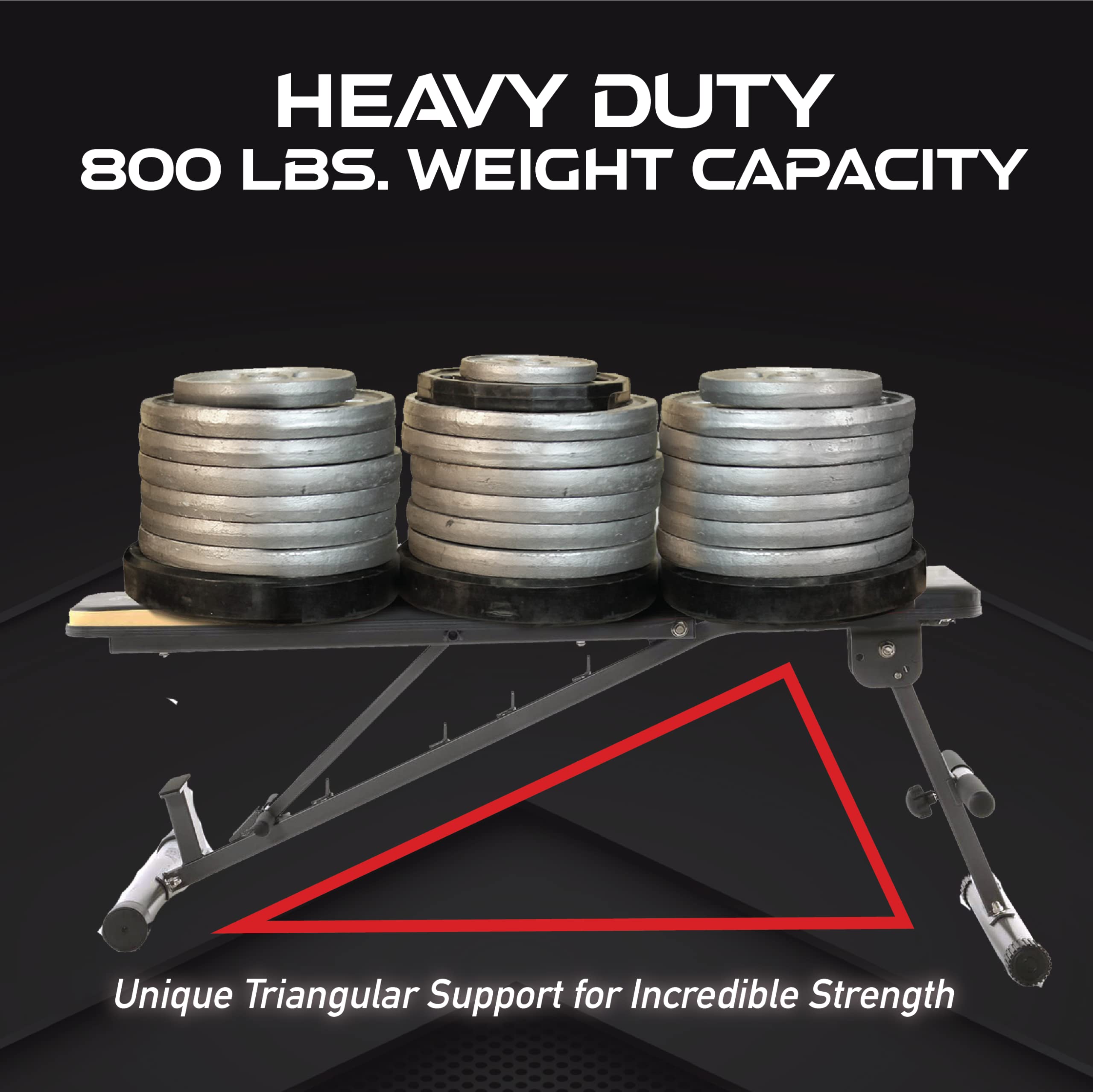Fitness Reality 1000 Super Max - Adjustable Weight Bench Press For Incline Decline Workouts & Strength Training - Foldable For H