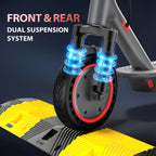 Electric Scooter for Adults, 8.5/10/14 Tires, 19/22Mph, 350W/500W Motor, 21-28 Miles Range, Folding E-Scooter with Dual Suspensi