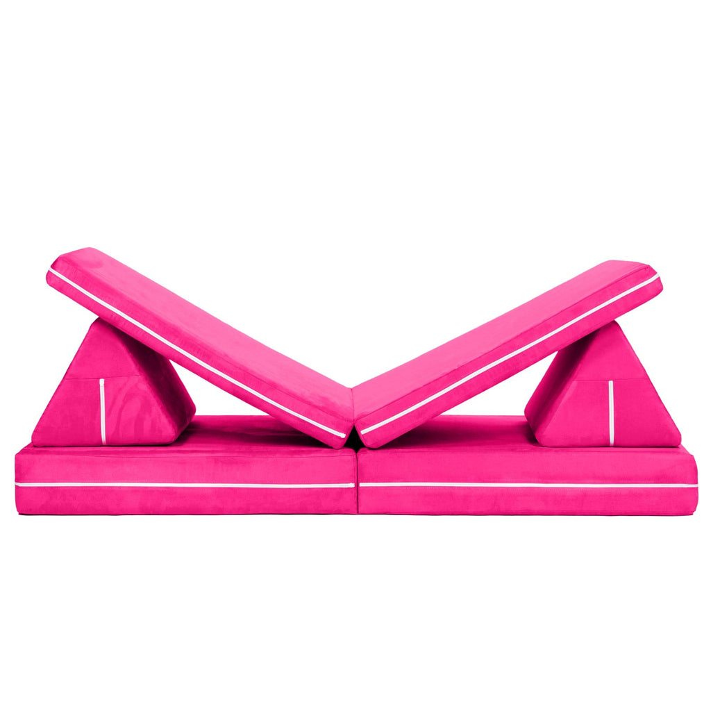 Jaxx Zipline Playscape - Imaginative Furniture Playset For Creative Kids, Fuchsia