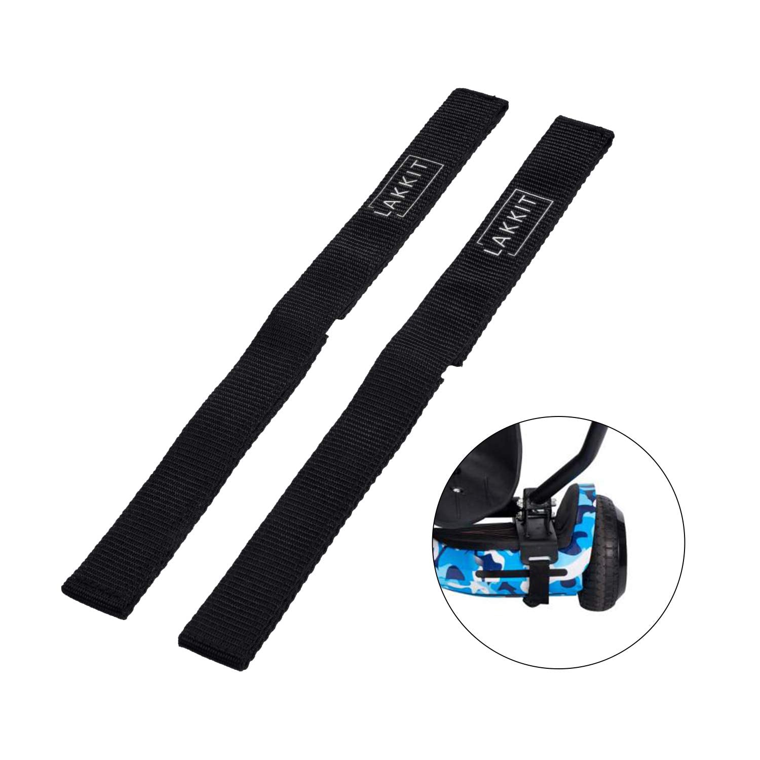 Lakkit Hoverboard Seat Attachment Straps Adjustable Replacement Straps For Hoverboard Gocart Self Balancing Scooter 4 Pairs With