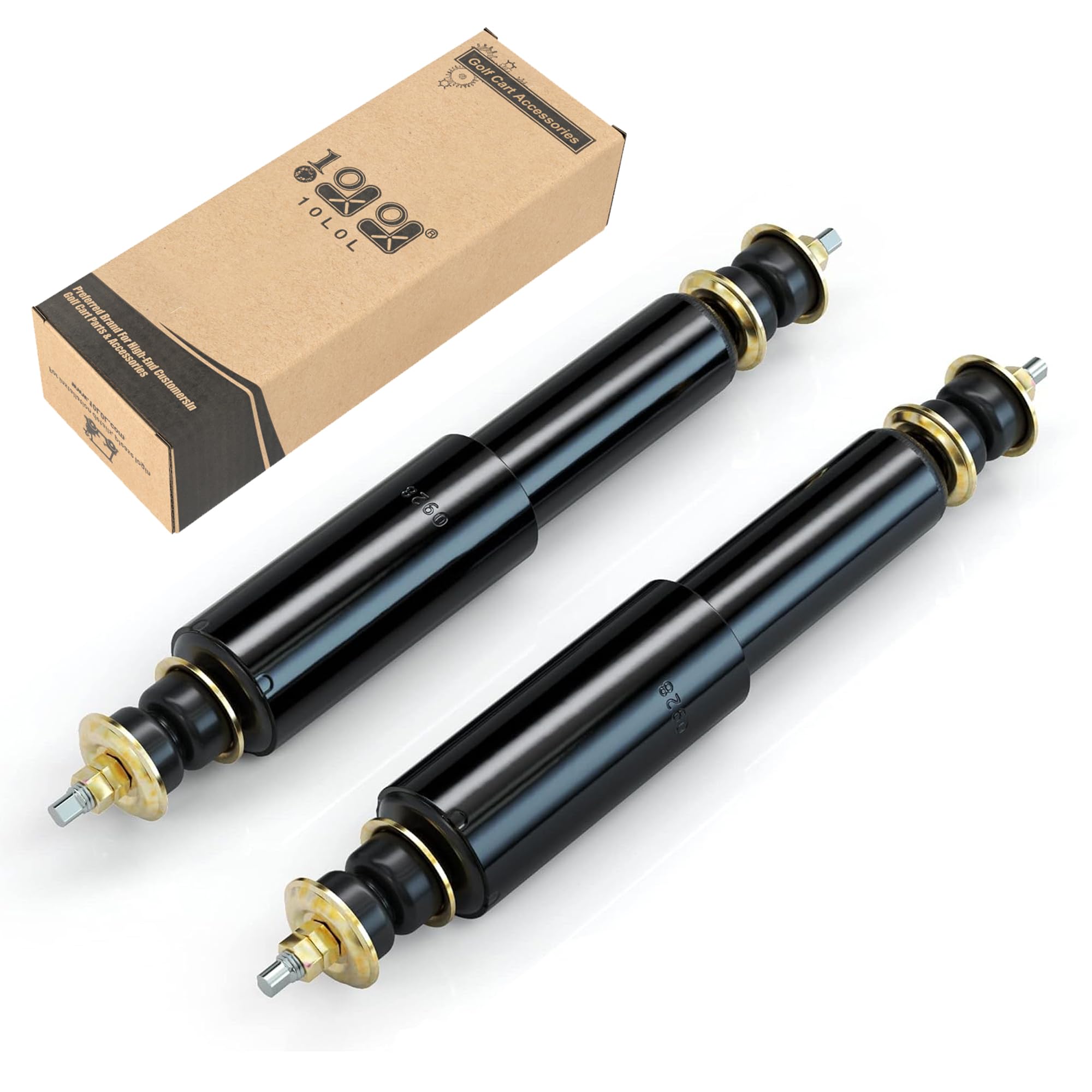 10L0L Golf Cart Front And Rear Shock Absorbers For Ezgo Txt Golf Carts 1994+ - Set Of 2
