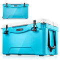 Serenelife 25 Quart Portable Cooler Box - Lightweight Heavy-Duty Travel Ice Cooler With 2-Way Handles, Drain - 5 Days Ice Retent