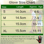 Finger Ten Junior Kids Dura Feel White Blue Red Yellow Golf Gloves Extra Value 2 Pack (Large Red, Left)