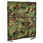Woodland Camo Military Gear Blanket Army Poncho Liner Woobie Emergency Blanket With Woodland Design - Nylon Military Surplus Col