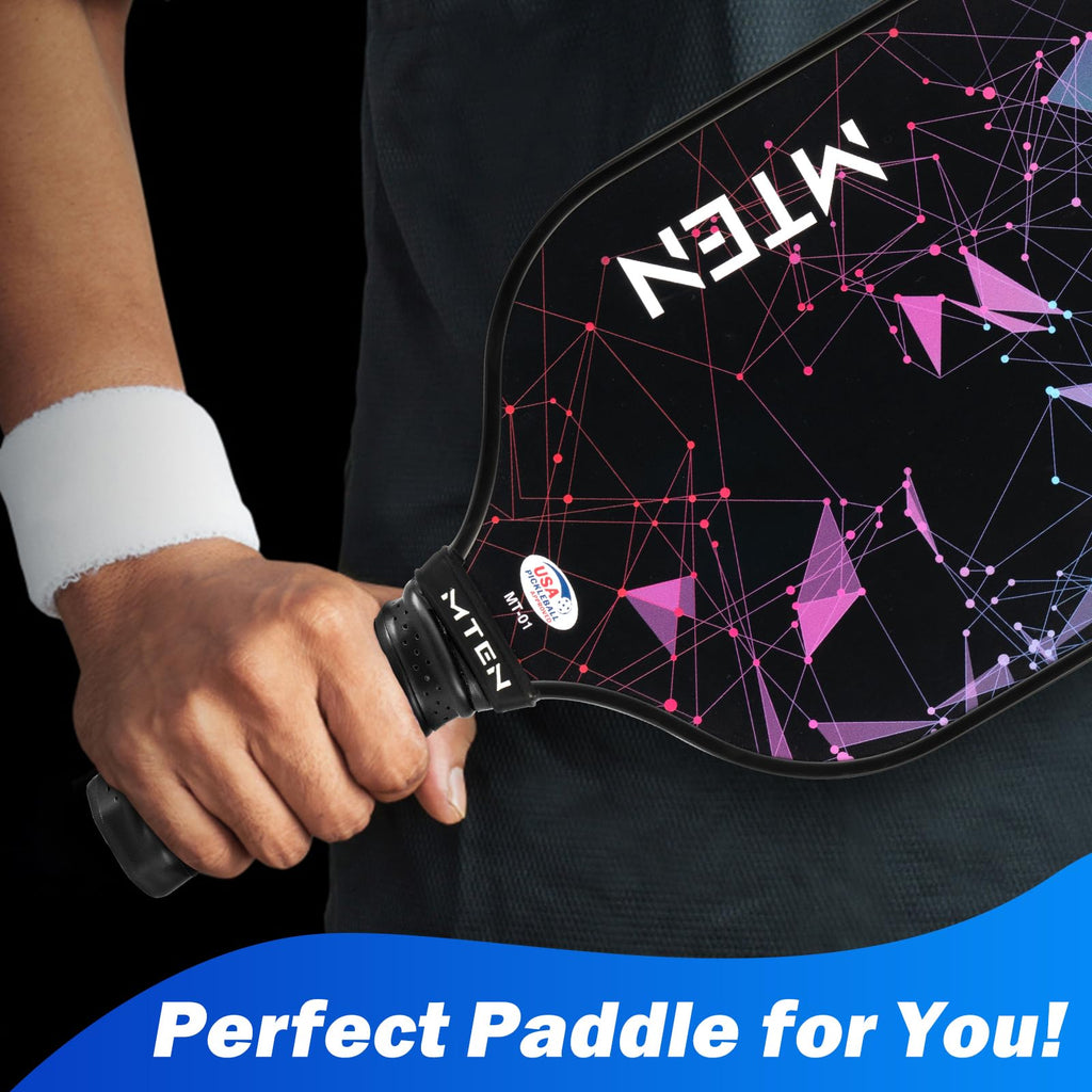 Pickleball Paddle, Usapa Approved Fiberglass Surface Pickleball Paddle With Protective Cover, Outdoor For Men Women