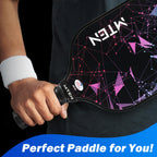 Pickleball Paddle, Usapa Approved Fiberglass Surface Pickleball Paddle With Protective Cover, Outdoor For Men Women