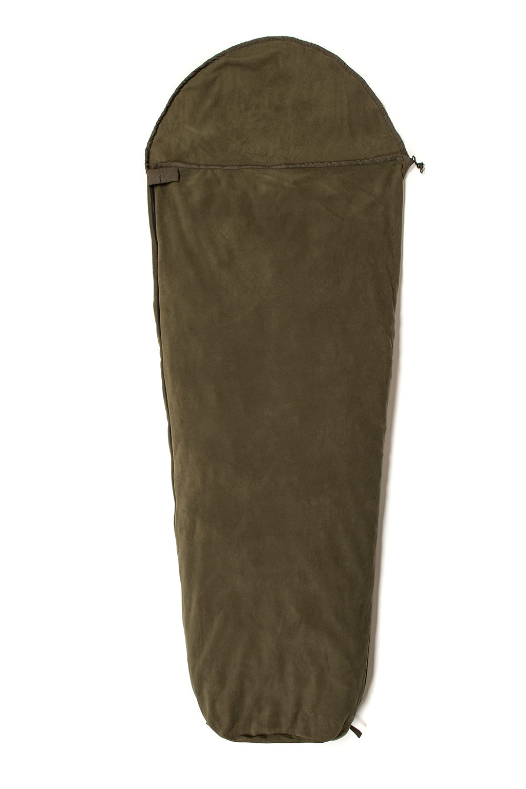Snugpak Fleece Sleeping Bag Liner With Full Length Side Zipper, Polyester Fleece, Warm Thermal Insulation, Olive